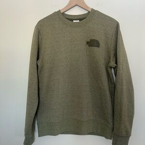 The North Face Men’s Medium Olive Green Crewneck Sweatshirt Logo Pullover